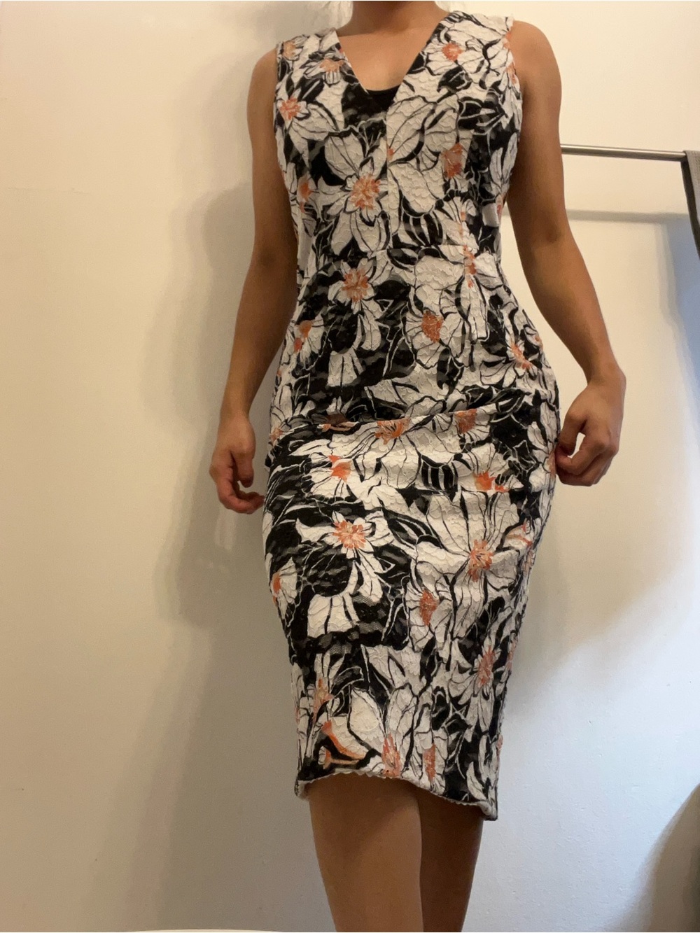 S26  Dress the Population Floral Alice Sheath